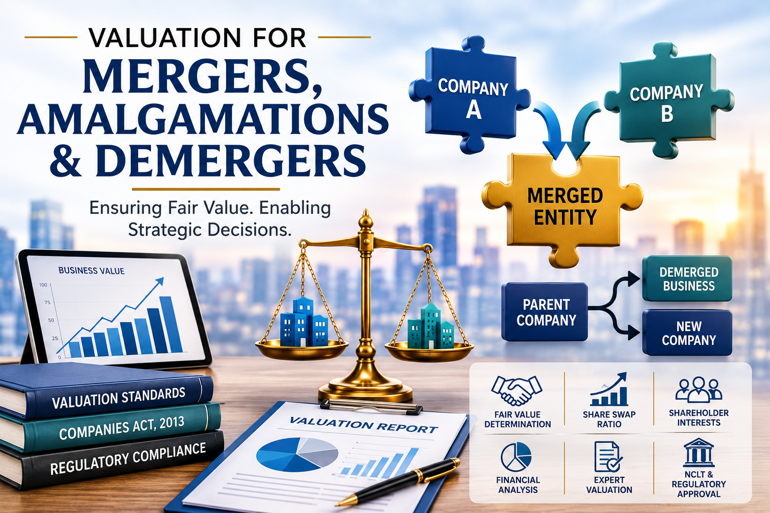 Valuation for Mergers, Amalgamations and Demergers in India
